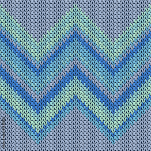 Modern zig zal lines christmas knit geometric 