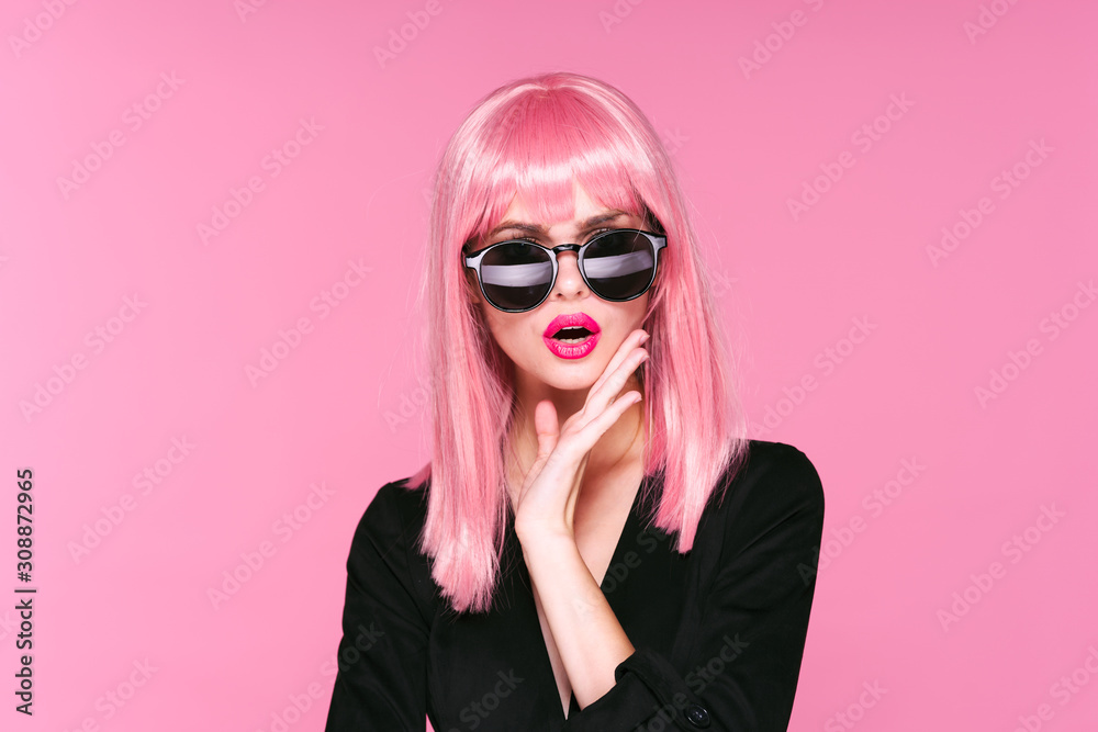 portrait of young woman in sunglasses portrait of young woman in sunglasses