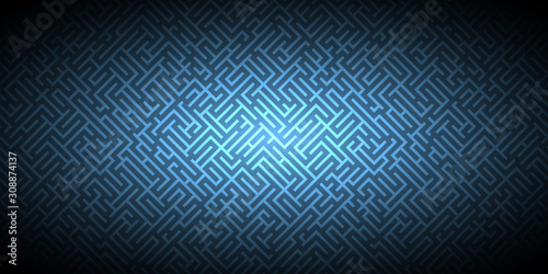 Seamless linear maze structure. Abstract labyrinth seamless pattern.
