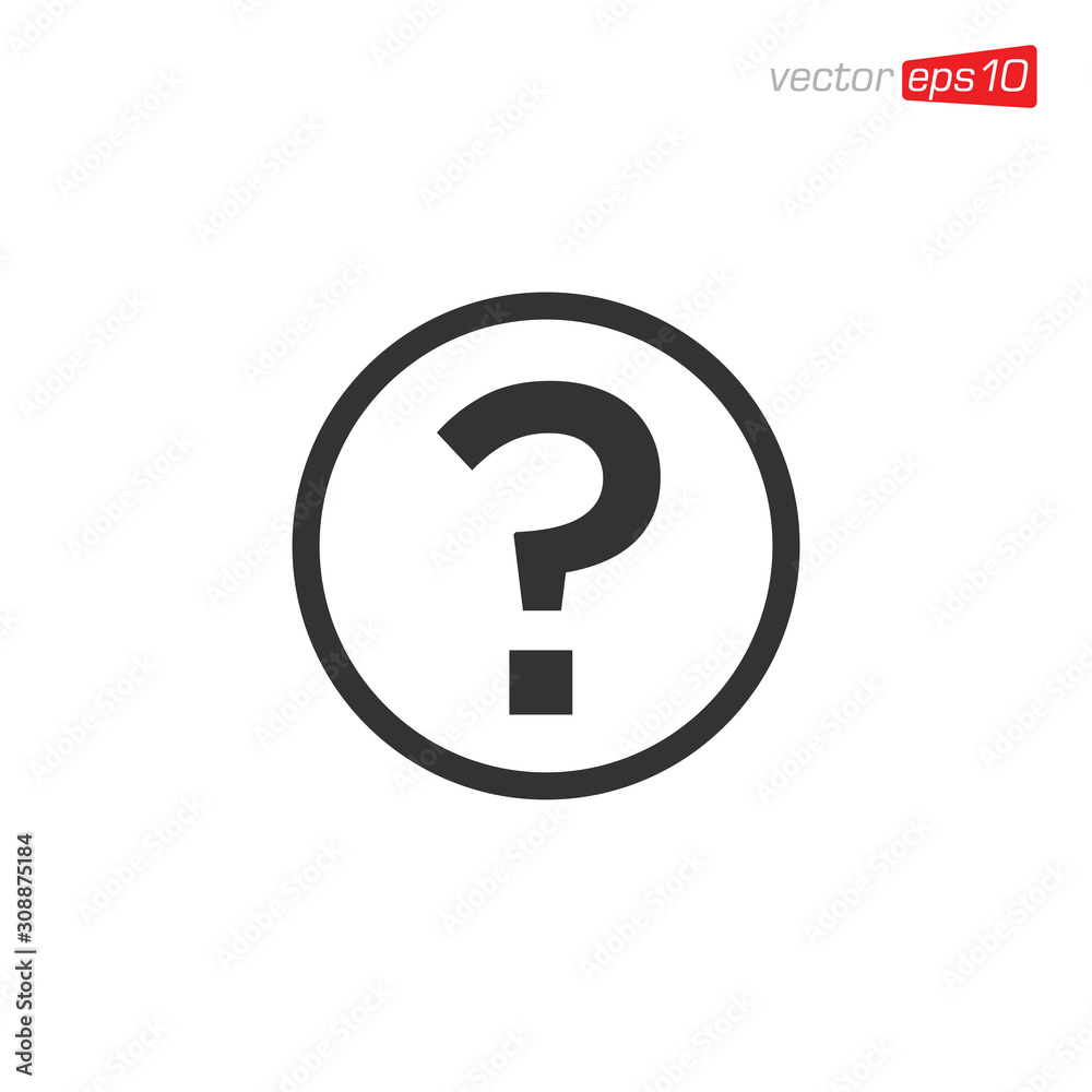 Question Symbol Icon Design Vector Question Symbol Icon Design Vector