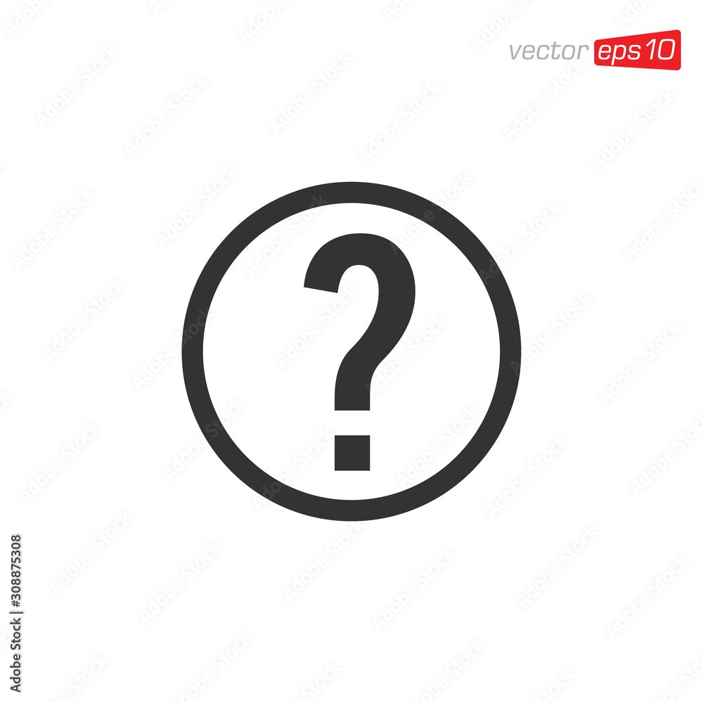 Question Symbol Icon Design Vector Question Symbol Icon Design Vector