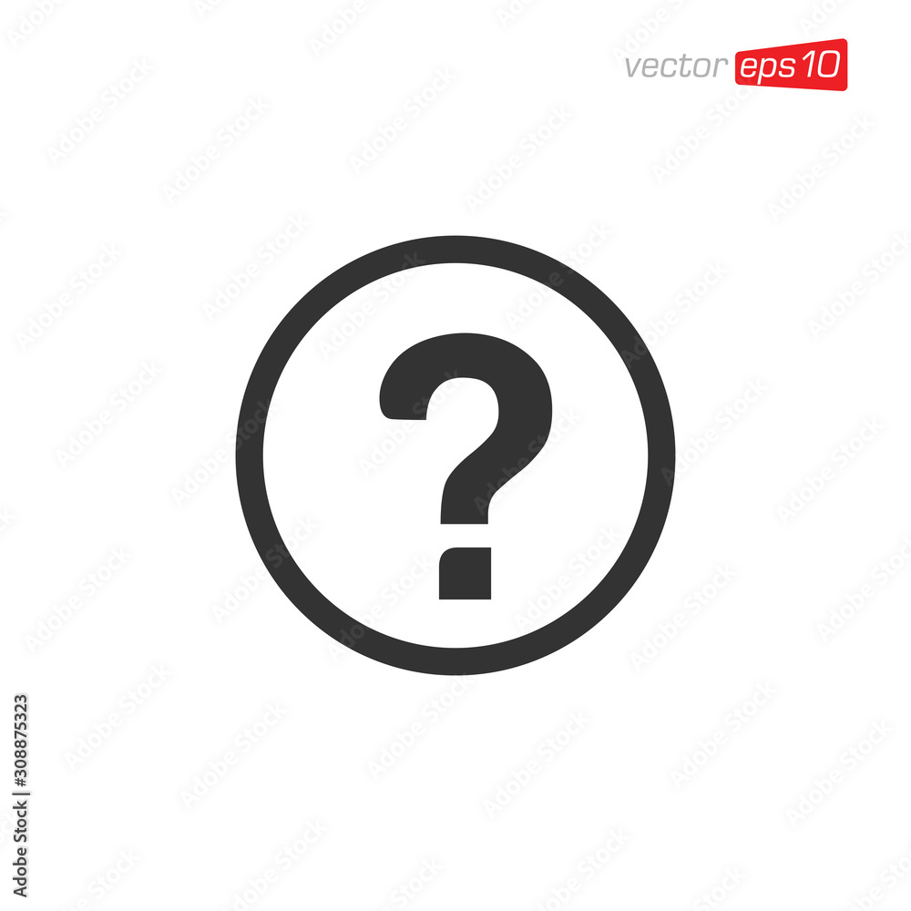 Question Symbol Icon Design Vector Question Symbol Icon Design Vector