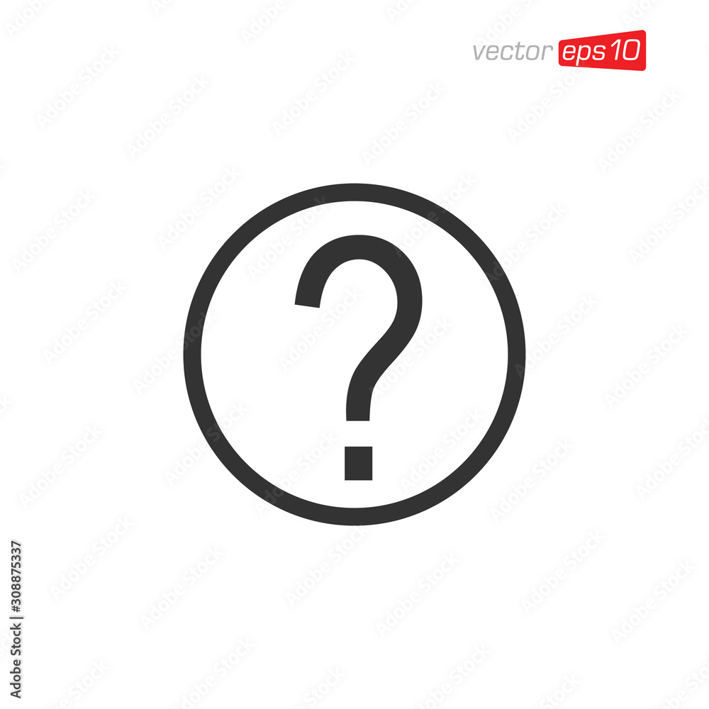 Question Symbol Icon Design Vector Question Symbol Icon Design Vector