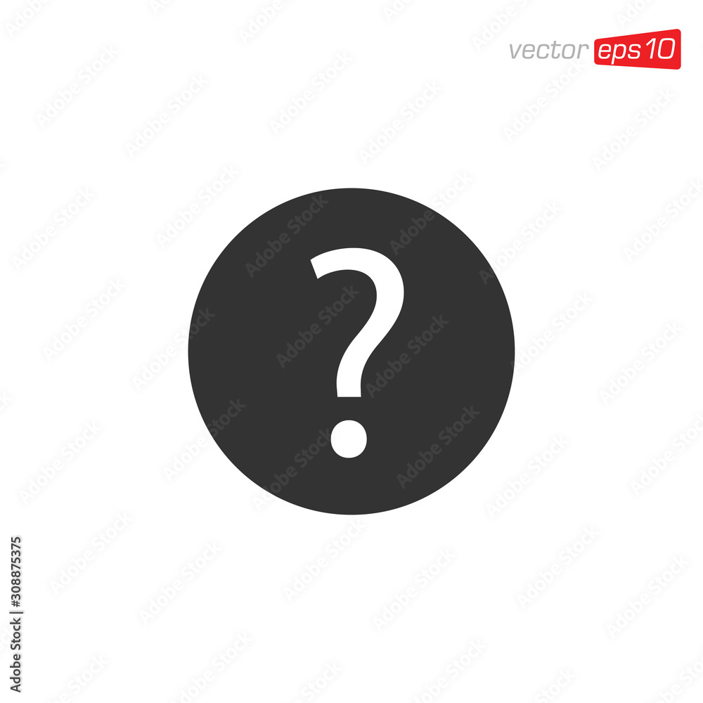 Question Symbol Icon Design Vector Question Symbol Icon Design Vector