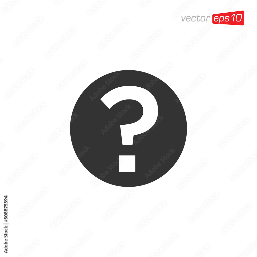 Question Symbol Icon Design Vector Question Symbol Icon Design Vector