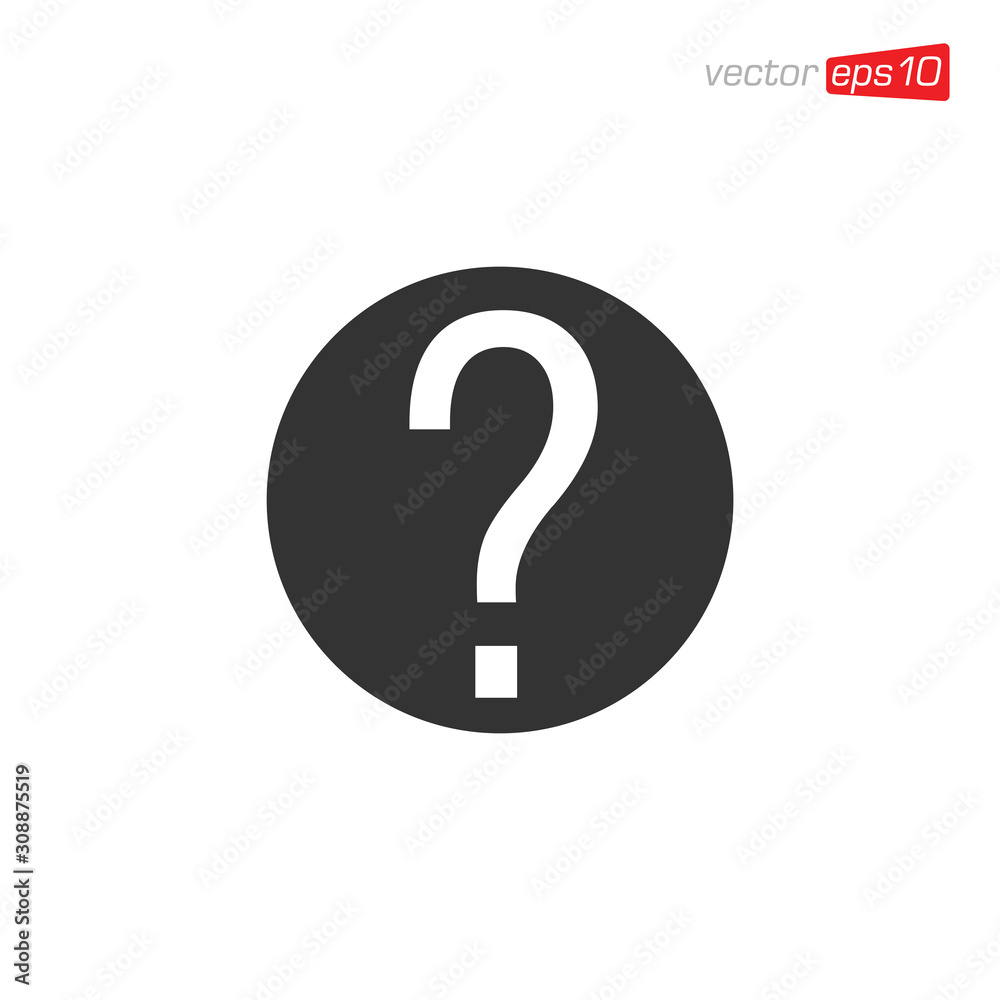 Question Symbol Icon Design Vector Question Symbol Icon Design Vector