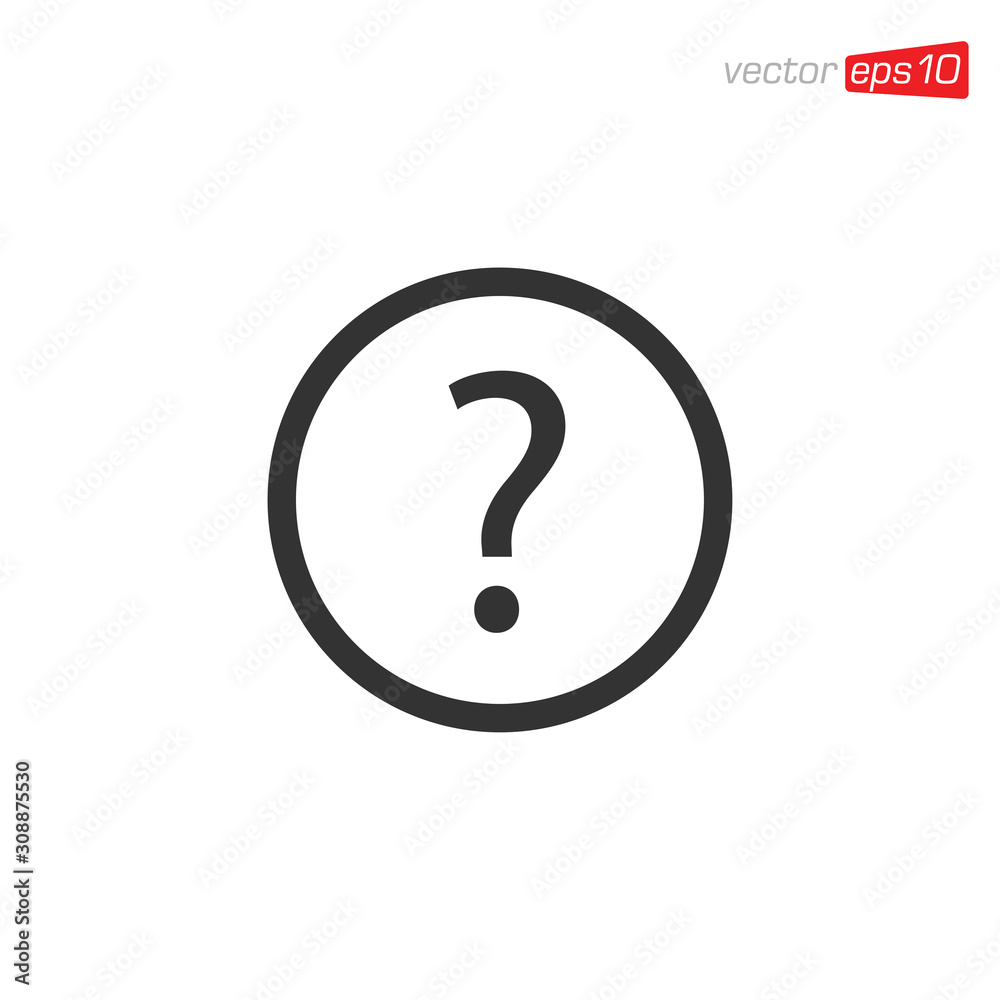 Question Symbol Icon Design Vector Question Symbol Icon Design Vector