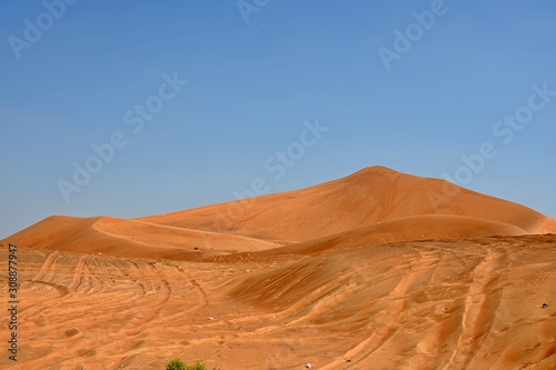 Sand dunes in Al Ain desert, United Arab Emirates