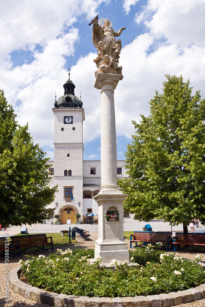   city hall, Kyjov town, South Moravia, Czech republic