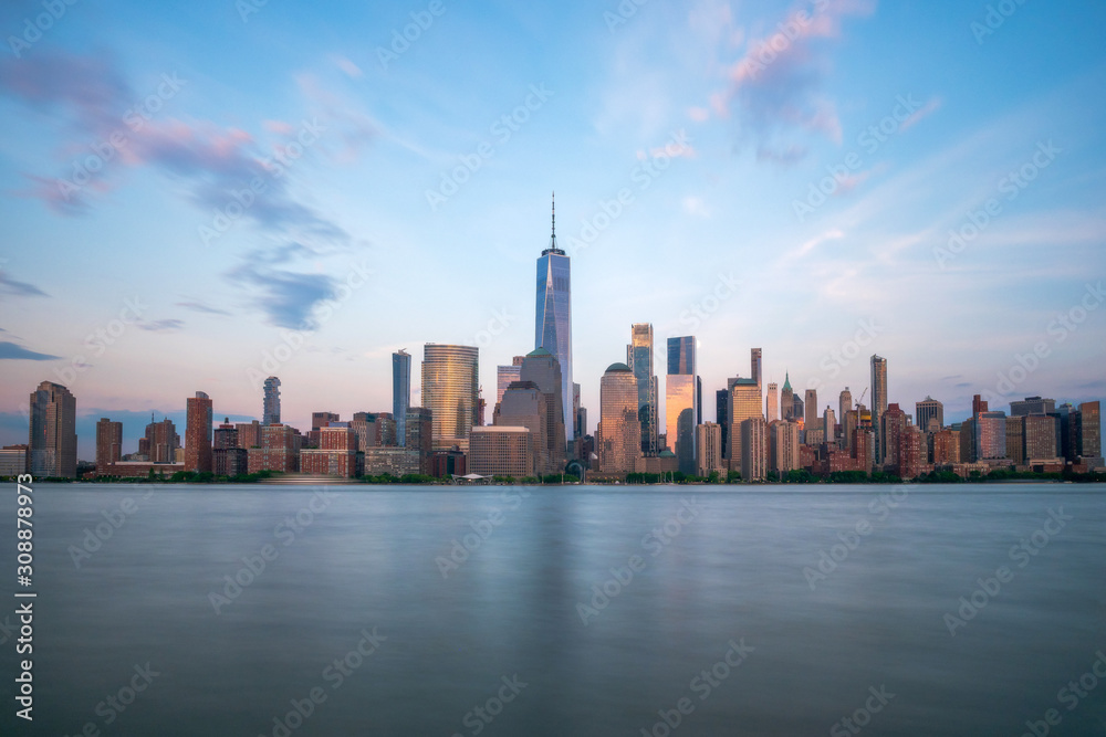 New York City Manhattan Skyline from New Jersey