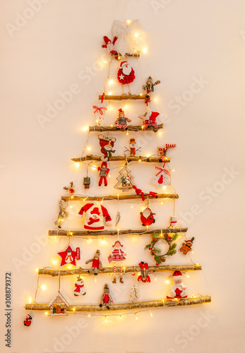 Country style Christmas tree