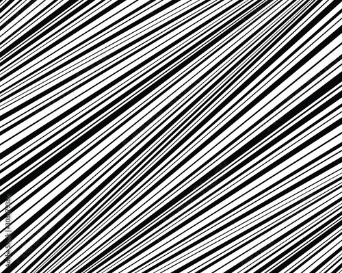  Digital image with a psychedelic stripes Wave design black and white. Optical art background. Texture with wavy, curves lines. Vector illustration