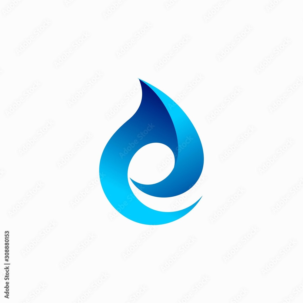 letter E which formed water droplets letter E which formed water droplets