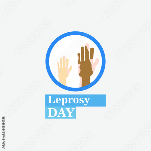 World Leprosy Day Vector Illustration photo