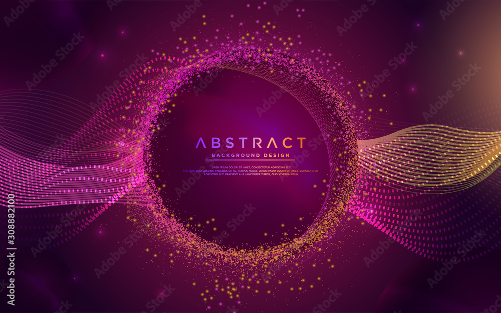 Glowing abstract aurora modern background design. Modern particle liquid dynamic background template Glowing abstract aurora modern background design. Modern particle liquid dynamic background template