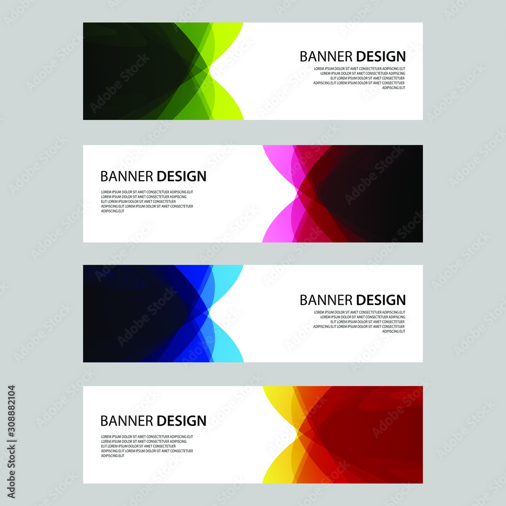 Fototapeta premium Vector Abstract design banner web template