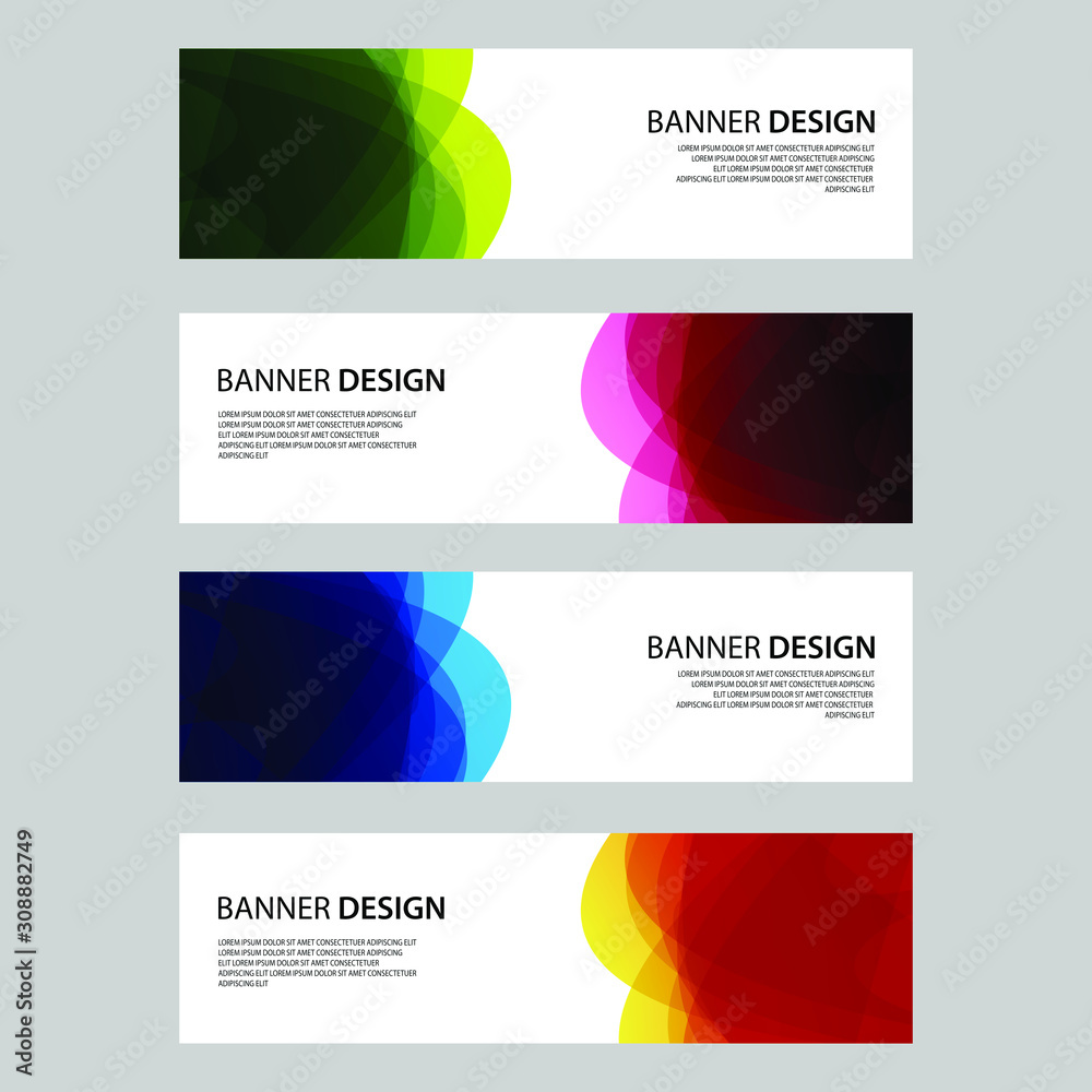 Fototapeta premium Vector Abstract design banner web template
