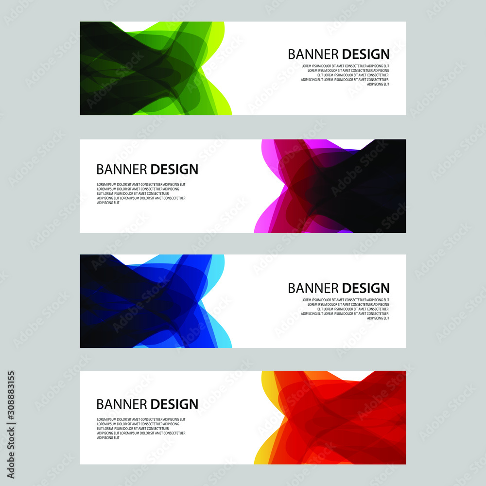 Fototapeta premium Vector Abstract design banner web template