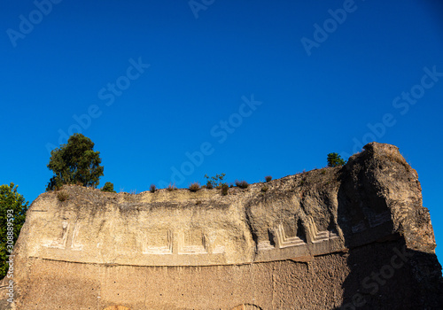 Ruins on the street of Rome