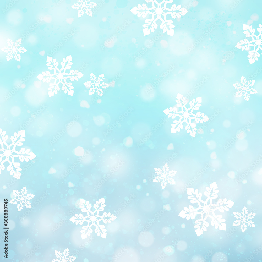 Christmas background with snowflakes