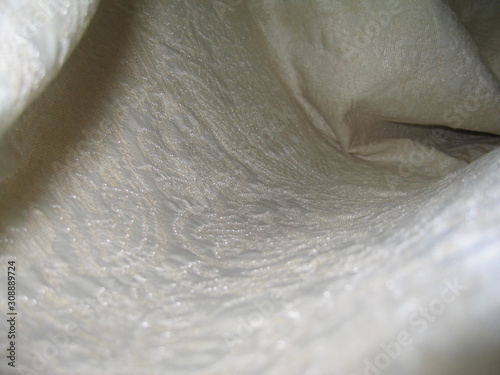 beautiful fabric drapery with macro shot