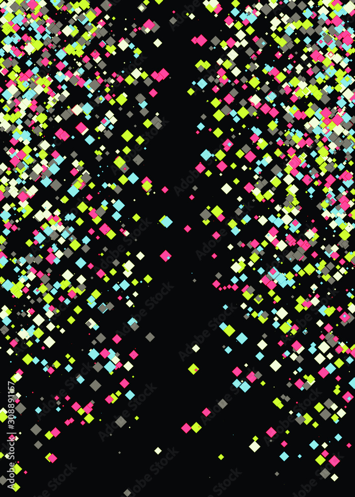 Colorful Universe Distribution Computational Generative Art background illustration