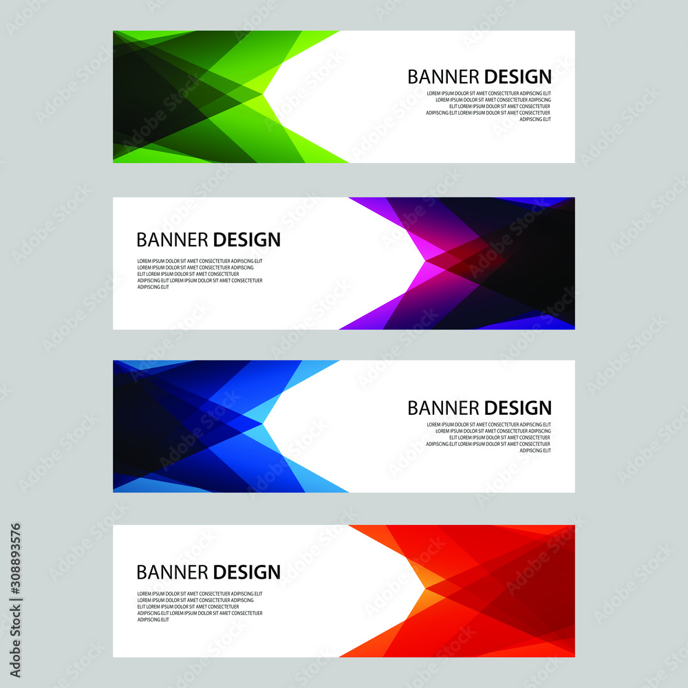 Fototapeta premium Vector Abstract design banner web template