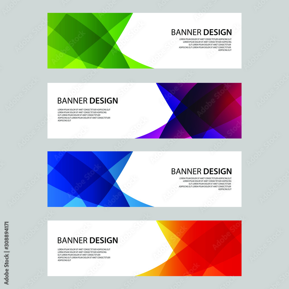 Vector Abstract design banner web template Vector Abstract design banner web template