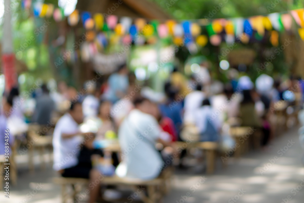 custom made wallpaper toronto digitalAbstract Blurred image of Chiangmai street market with bokeh for background usage.