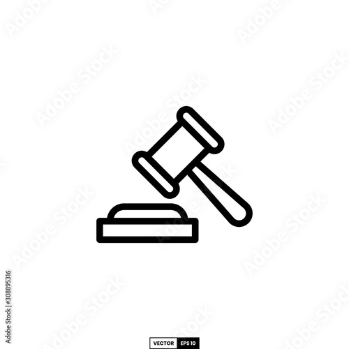 Auction icon, design inspiration vector template for interface and any purpose