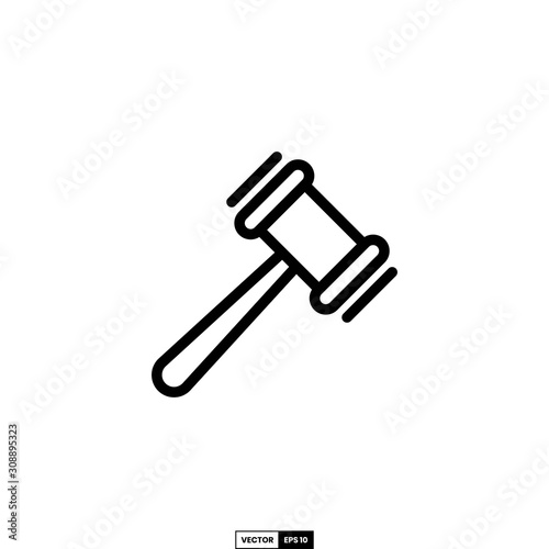 Auction icon, design inspiration vector template for interface and any purpose