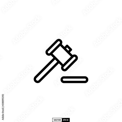 Auction icon, design inspiration vector template for interface and any purpose