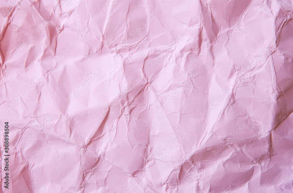 Rumpled pink background. Real texture of the wrapping texture. Rumpled pink background. Real texture of the wrapping texture.