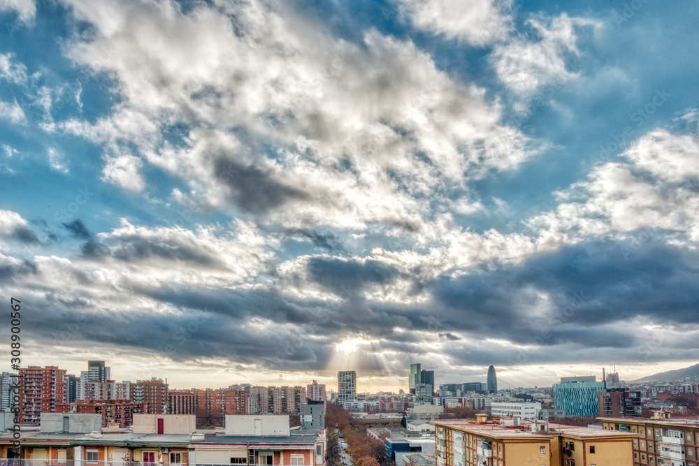 paisaje urbano en modo HDR