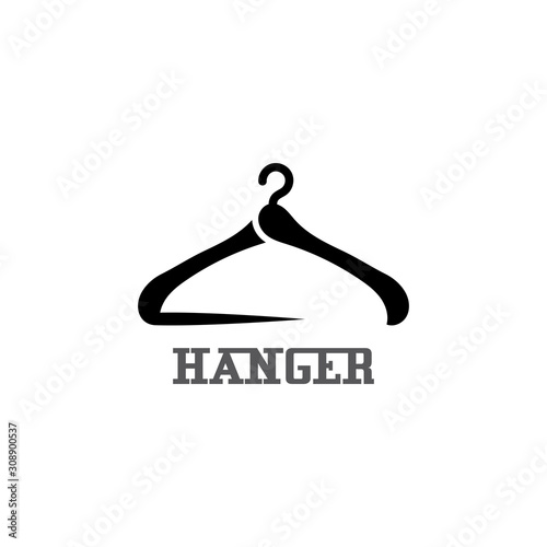 Hanger cloth icon flat design concept vector template