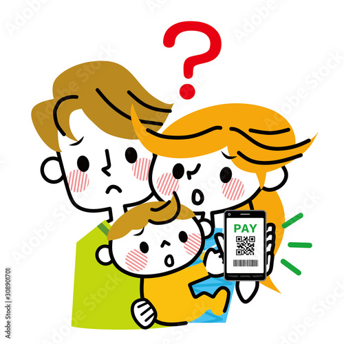 キャッシュレス　PAY　家族