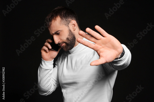 Portrait of young man with ...
