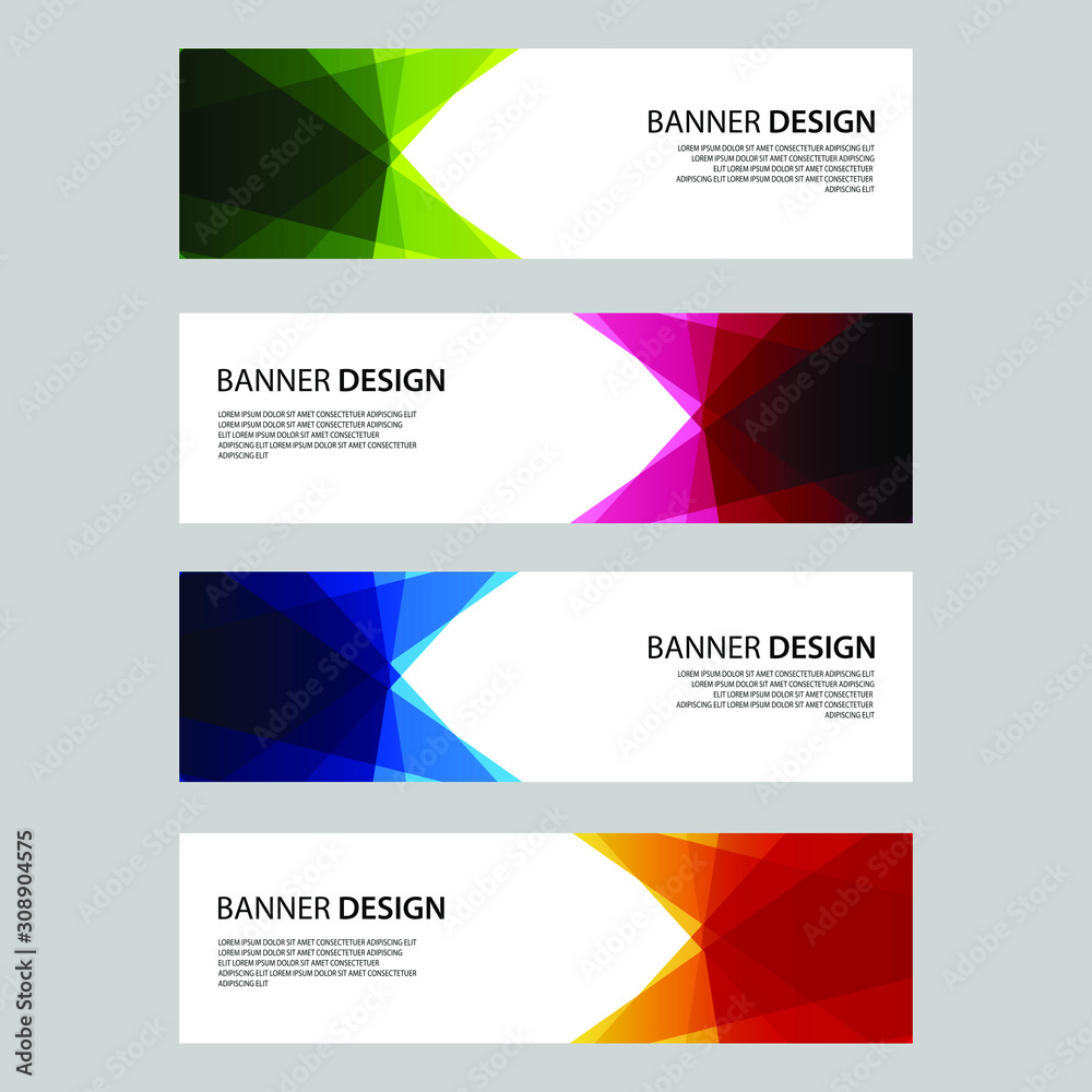 Vector Abstract design banner web template Vector Abstract design banner web template