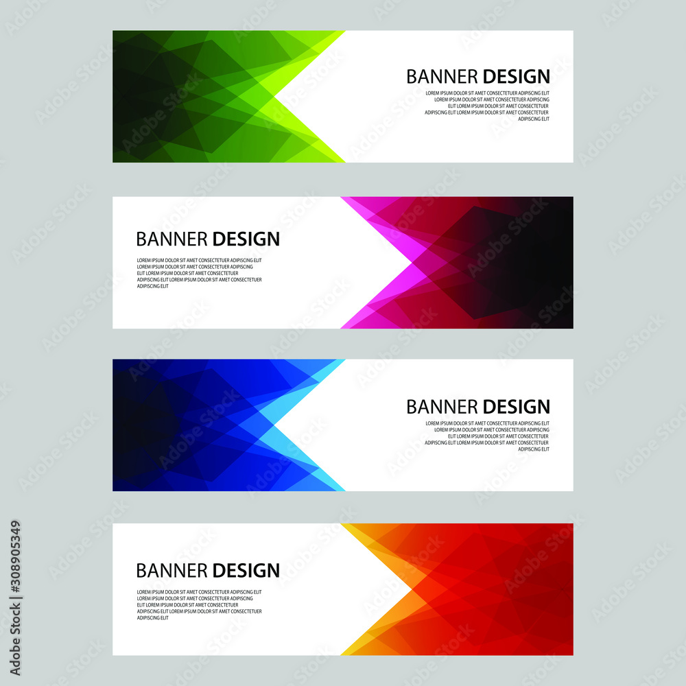 Vector Abstract design banner web template Vector Abstract design banner web template