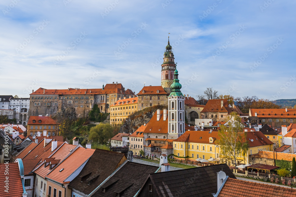 Cesky Krumlov castle in Czech Republic