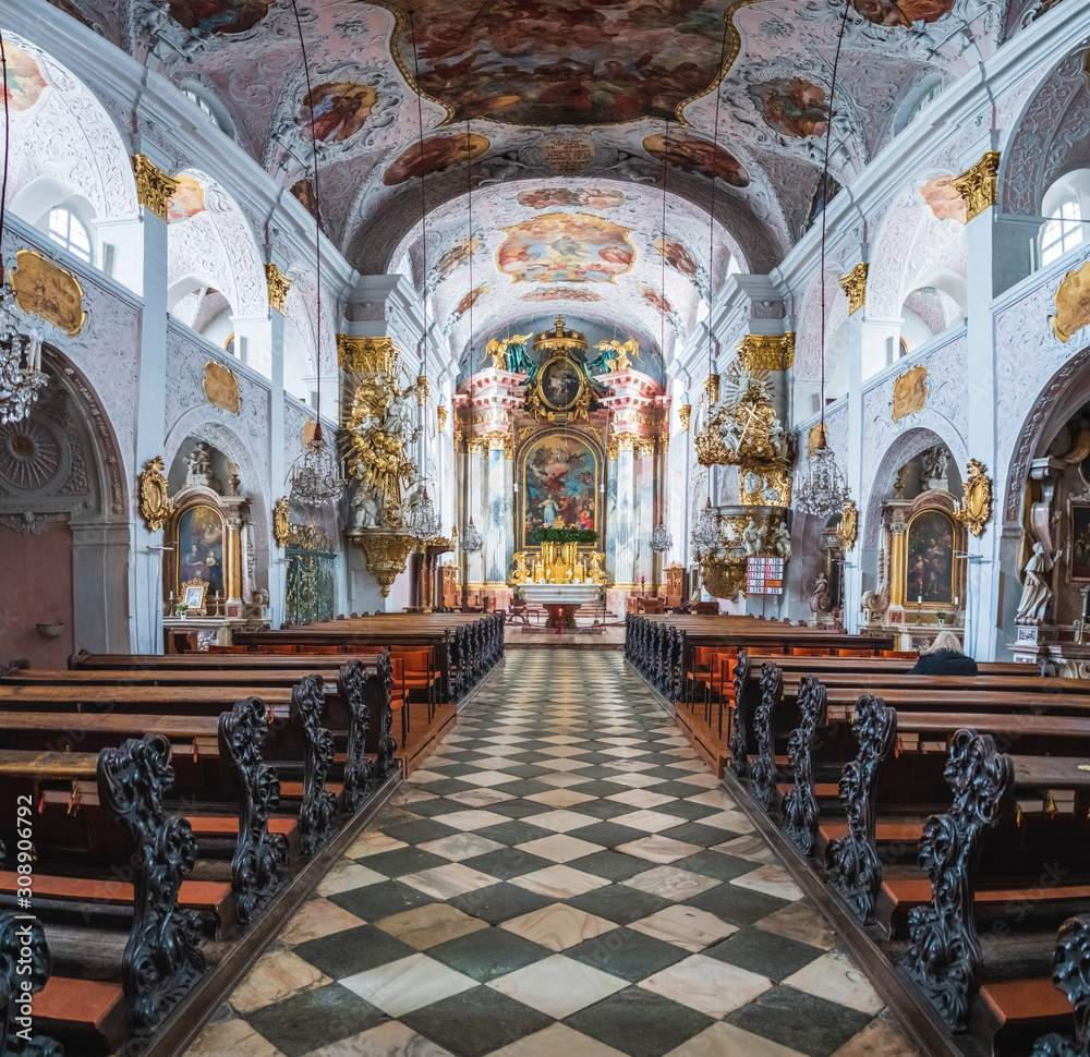 Obraz premium Advent in the churches and streets of Klagenfurt. Austria.