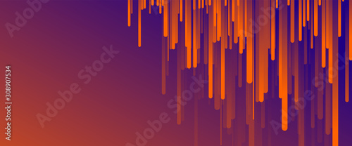 Fluid gradient lines  rain design concept  thin lines  dynamic template. Vector Illustration For Wallpaper  Banner  Background  Card  Book Illustration  landing page