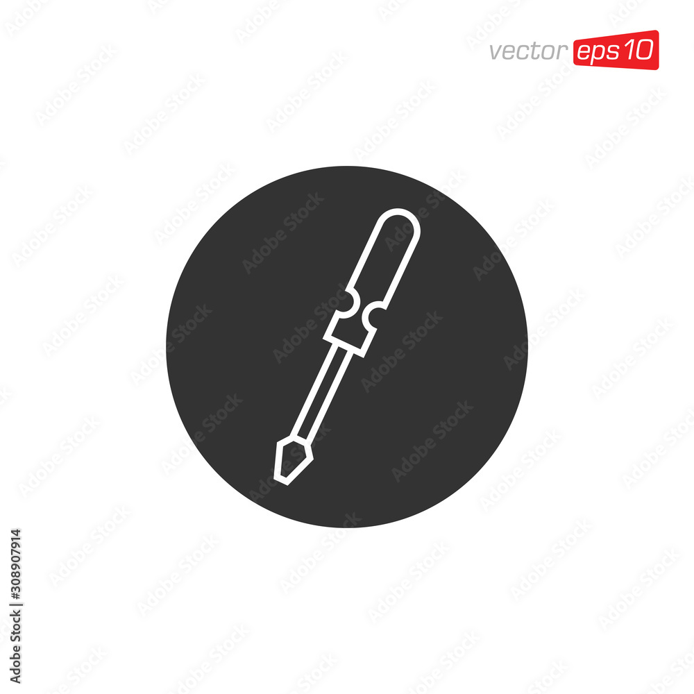 Screwdriver Mechanic Icon Design Vector Screwdriver Mechanic Icon Design Vector