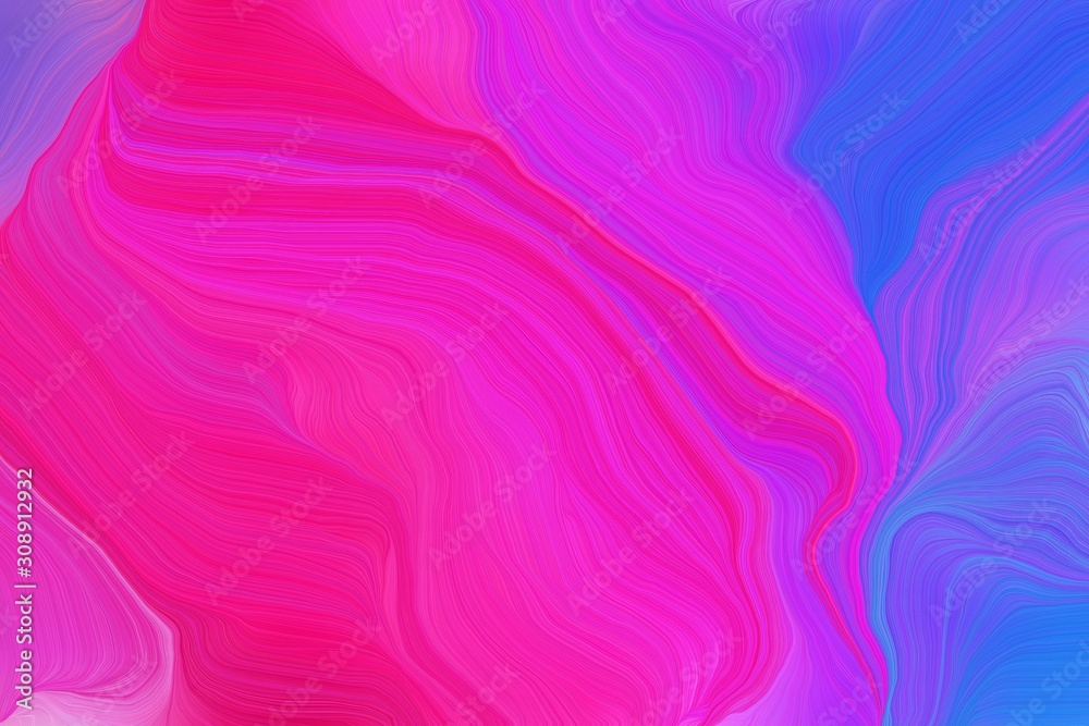 colorful elegant curvy swirl waves background design with deep pink, royal blue and medium slate blue color colorful elegant curvy swirl waves background design with deep pink, royal blue and medium slate blue color