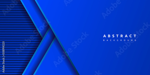 abstract 3d blue surface with dynamic modern colorful gradient geometric shape background photo