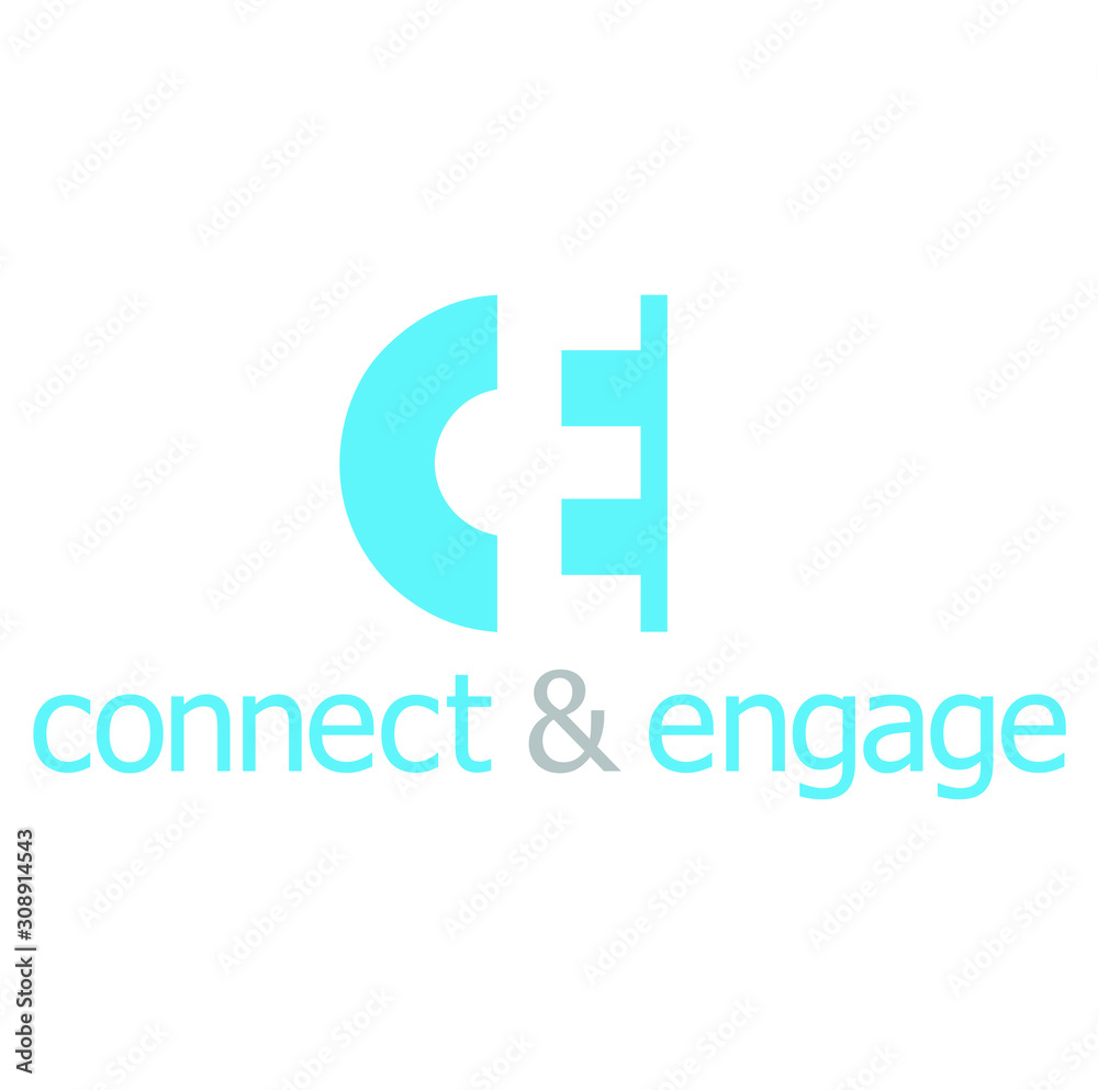 Initial / Letter C and E for logo design inspiration - Vector Initial / Letter C and E for logo design inspiration - Vector