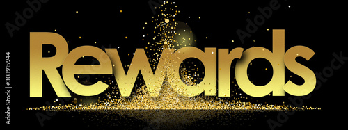 Obraz na plátně Rewards in golden stars background
