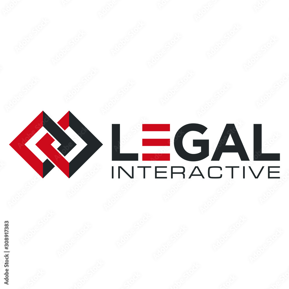 Fototapeta premium Design inspiration for lawyer with box - Vector