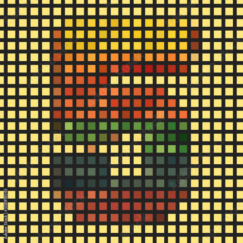 tiled pixel art number - 5