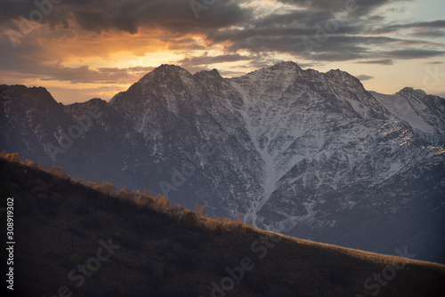 snowy mountains of the Caucasus. © Aliaksei